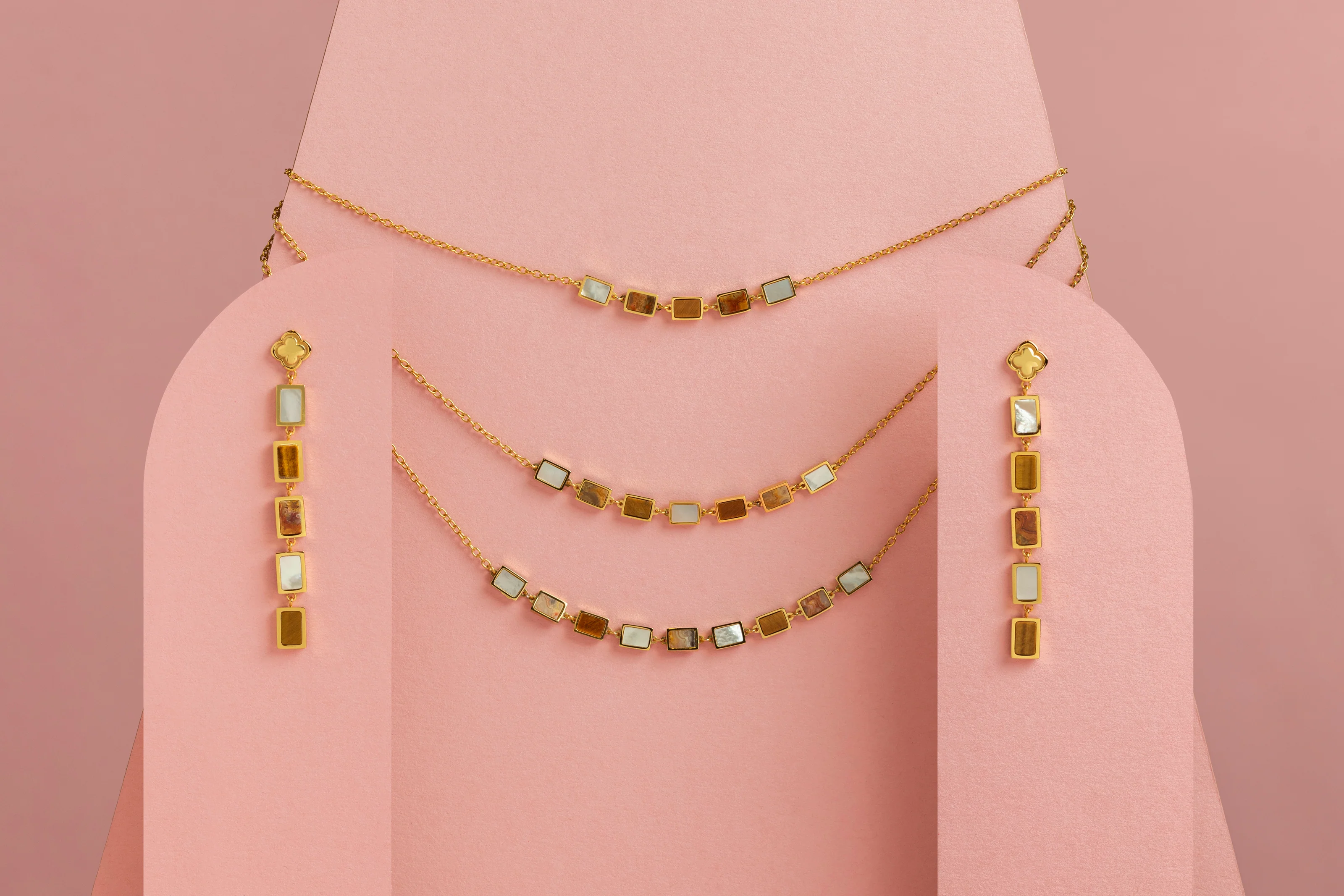 Adriana’s triple chain Necklace - Image 5