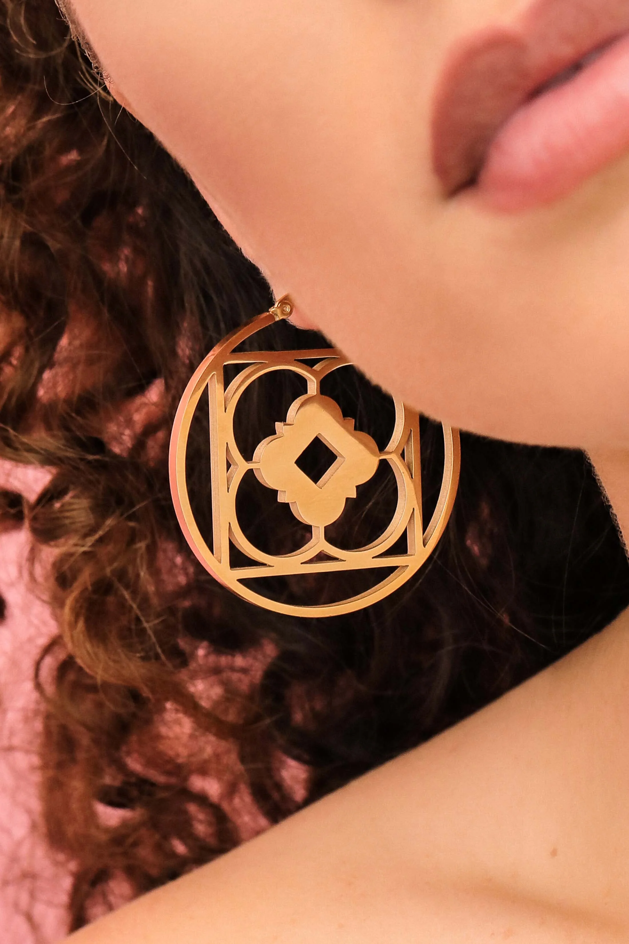 Carisma Logo Statement Hoop Earrings - Image 3