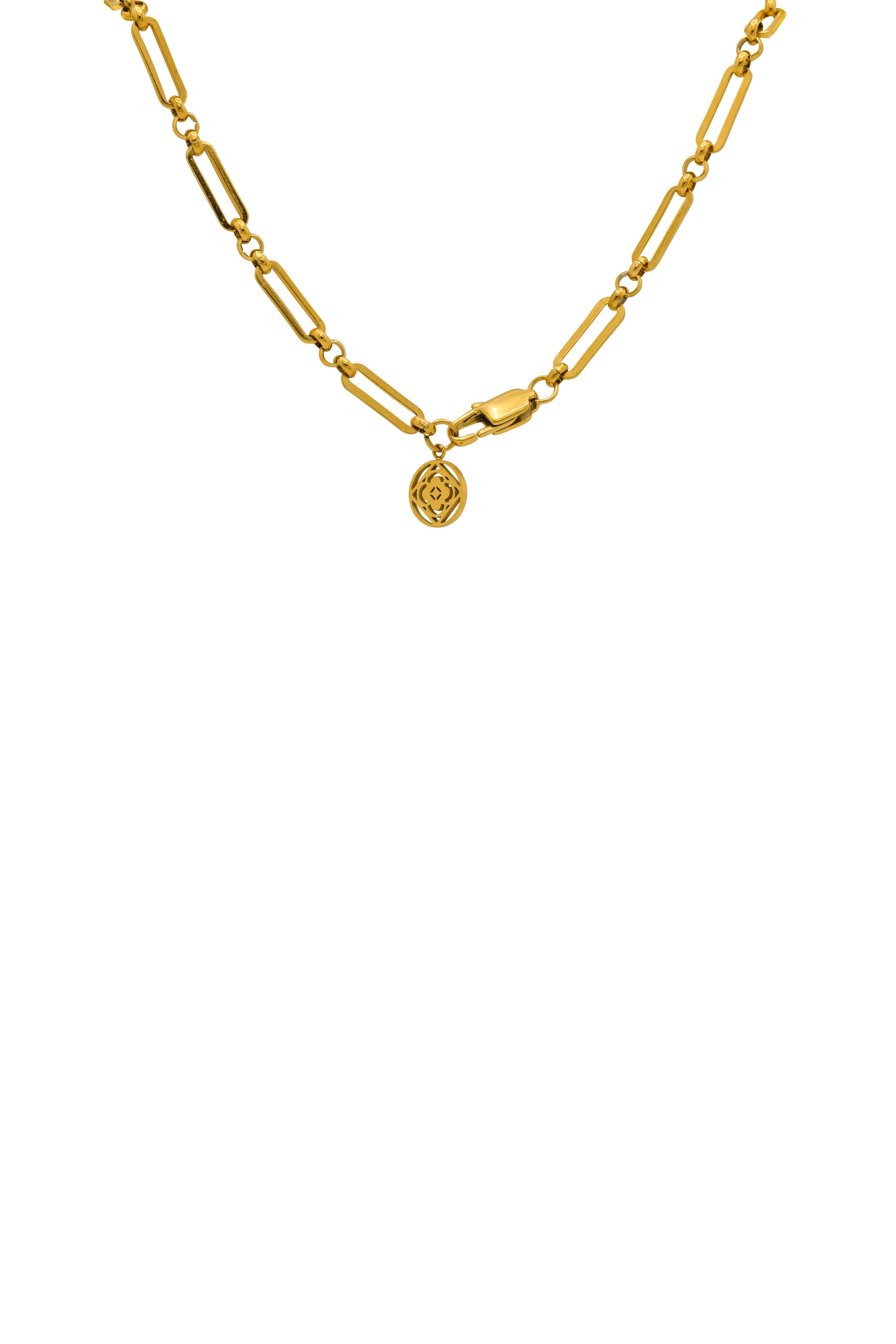 Rectangle Link Chain Necklace - Image 7