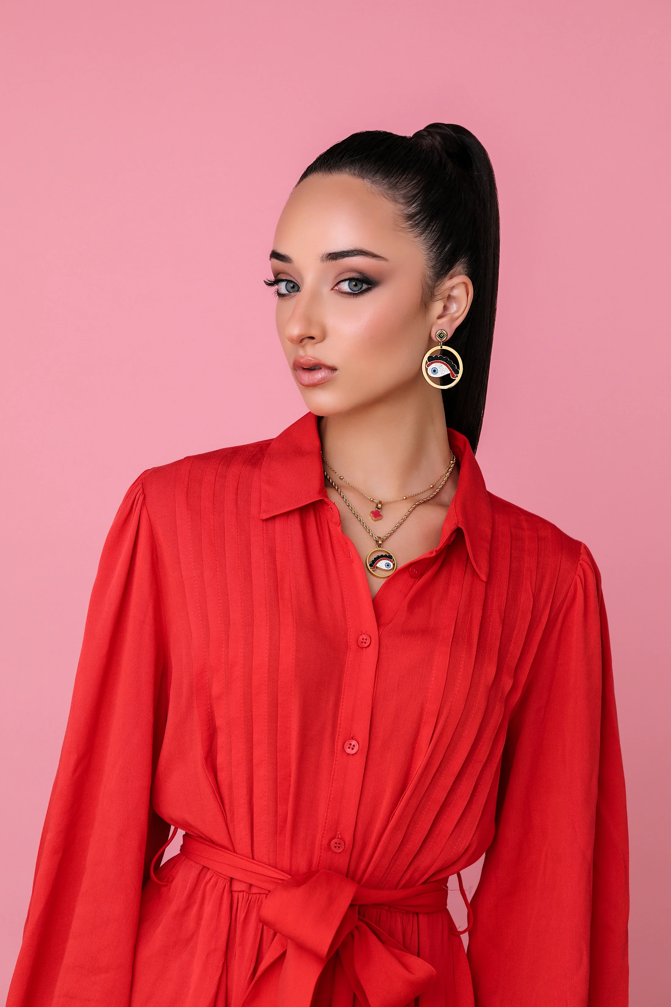 Eve's Luzzu Eye Earring Set - Image 5