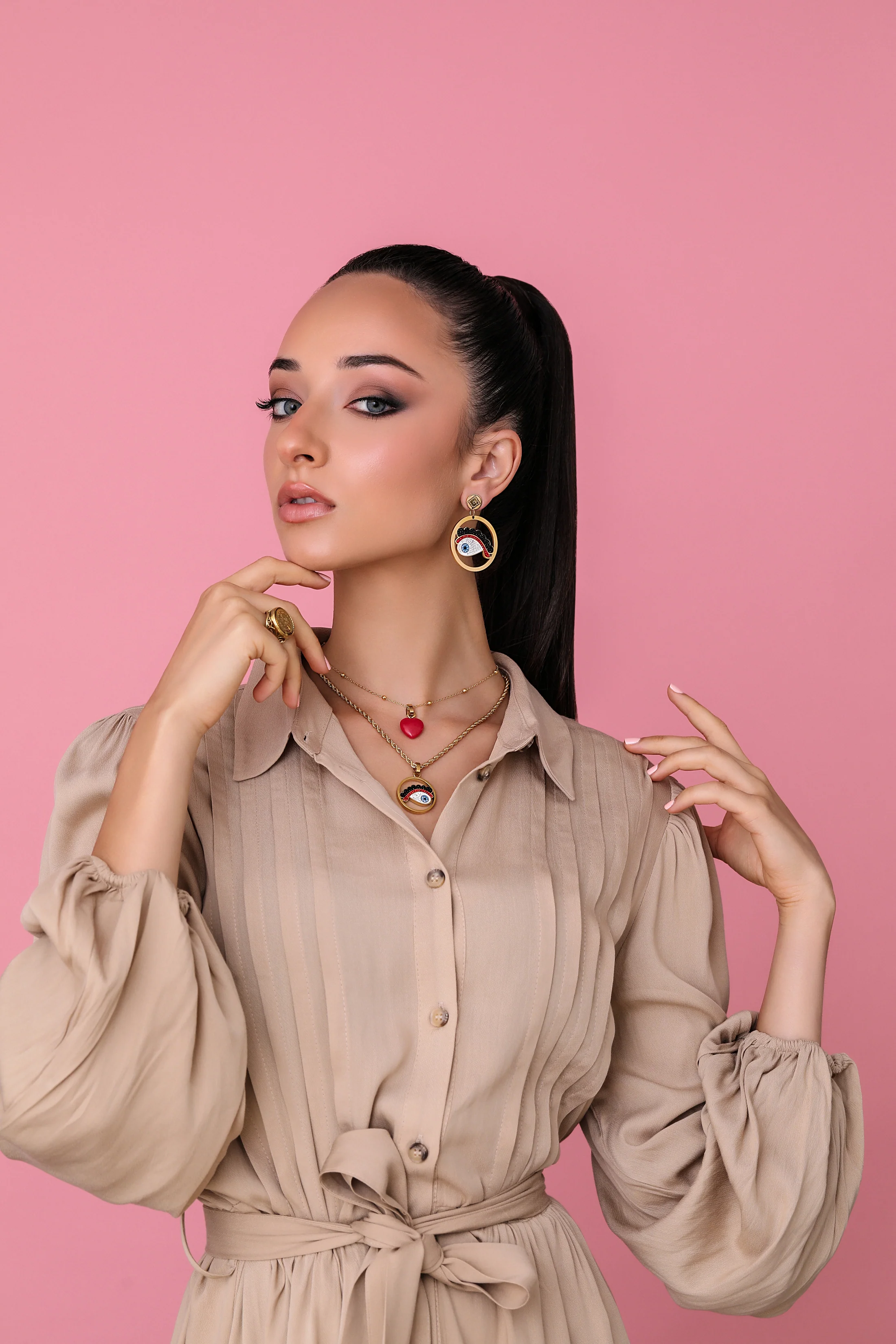 Eve's Luzzu Eye Earring Set - Image 6