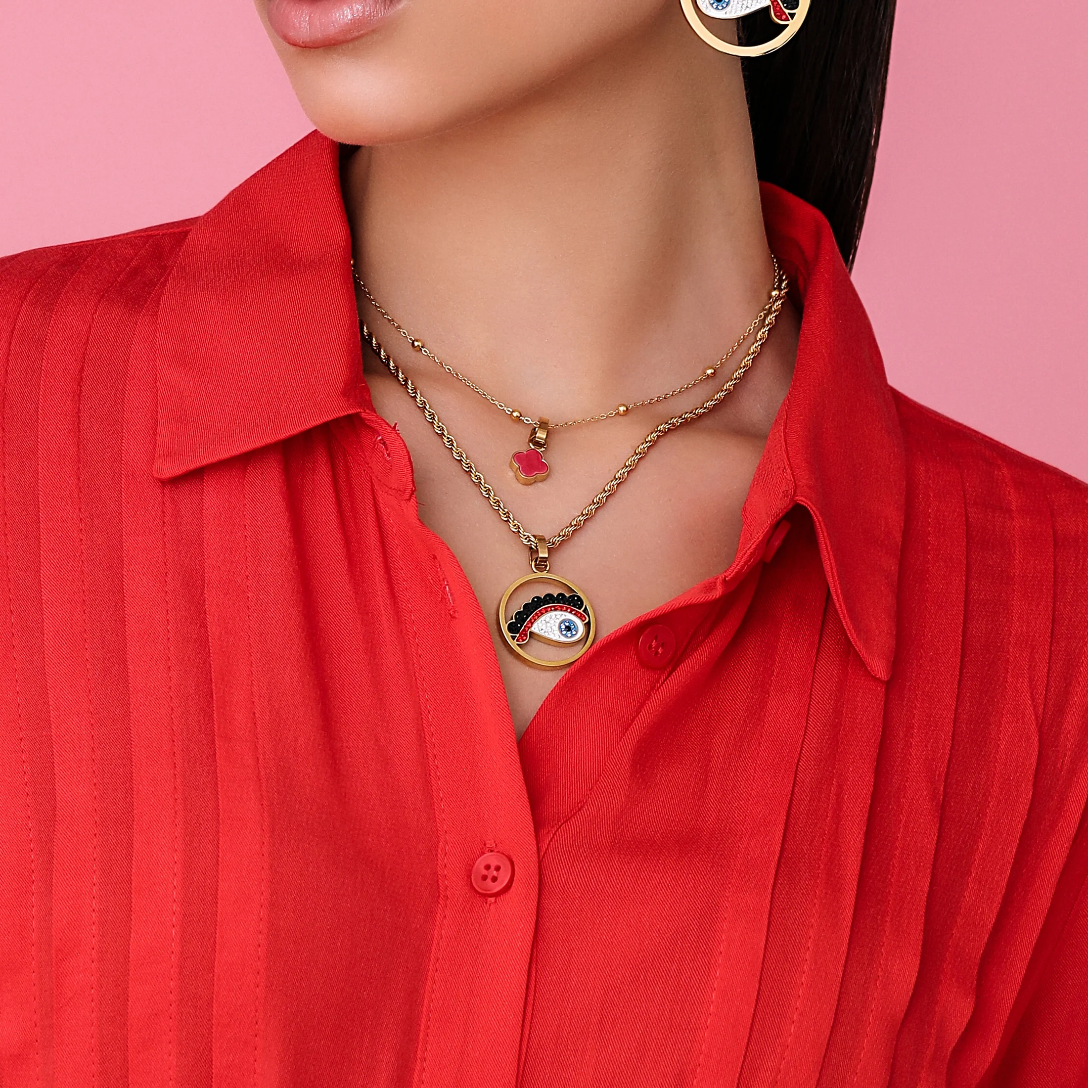 Eve's Luzzu Eye Earring Set - Image 7