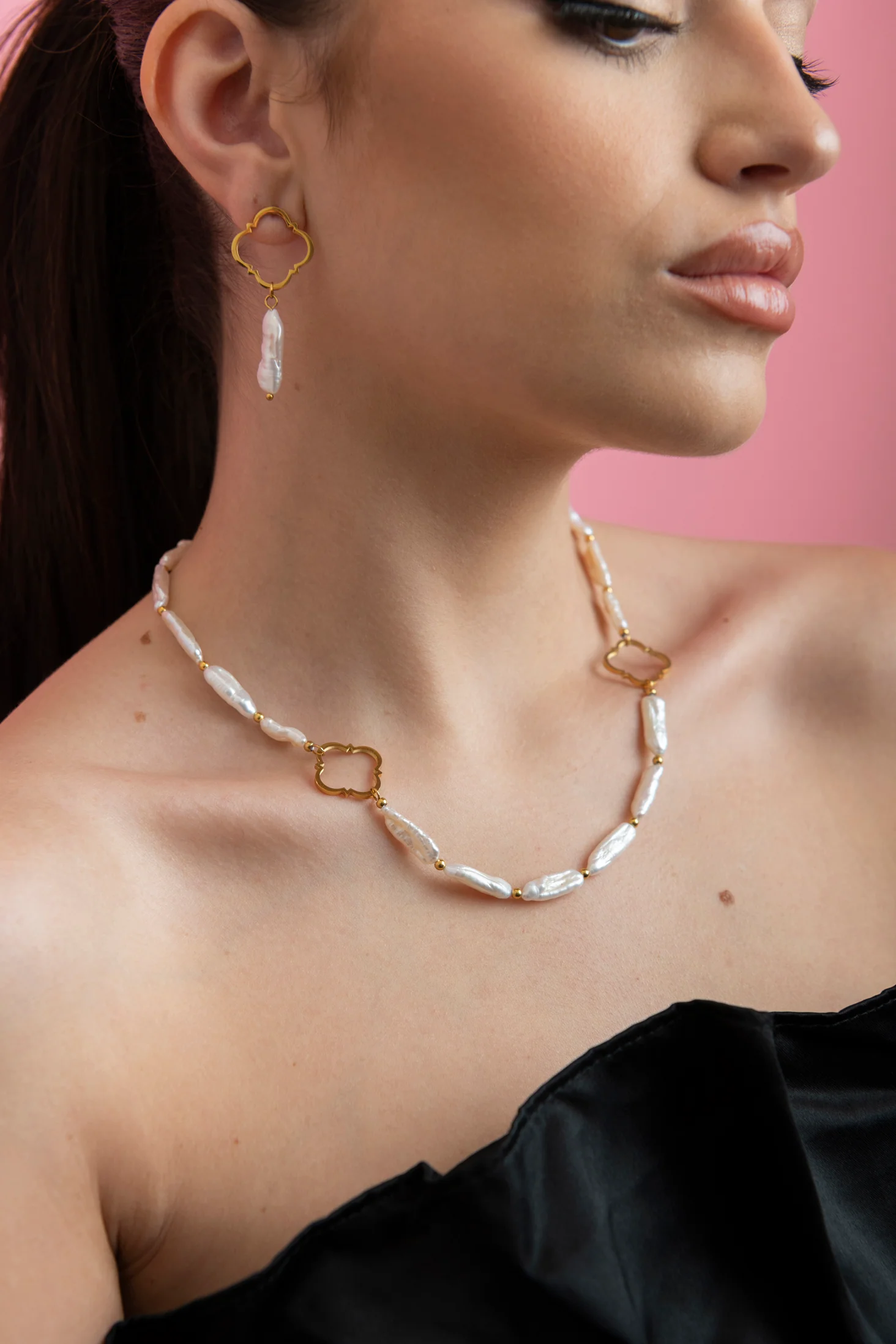 Meghan’s Baroque Freshwater Pearl Choker - Image 6