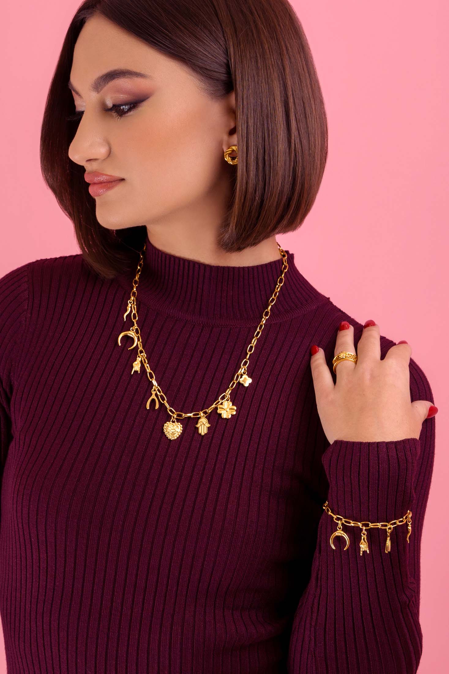 Fortuna Charm Necklace - Image 3