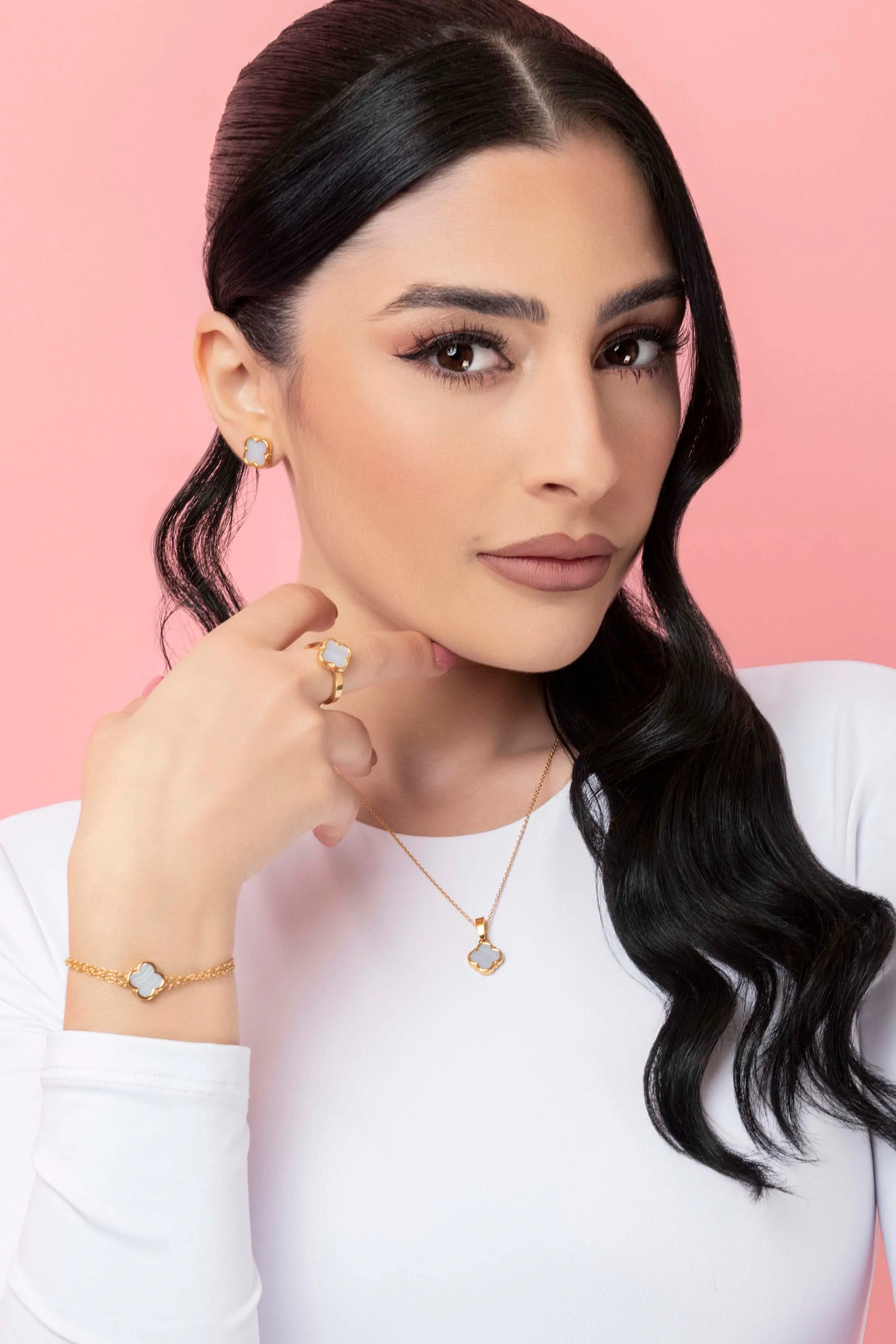 Lace Agate Stone Bracelet & Ring Gift Set - Image 6