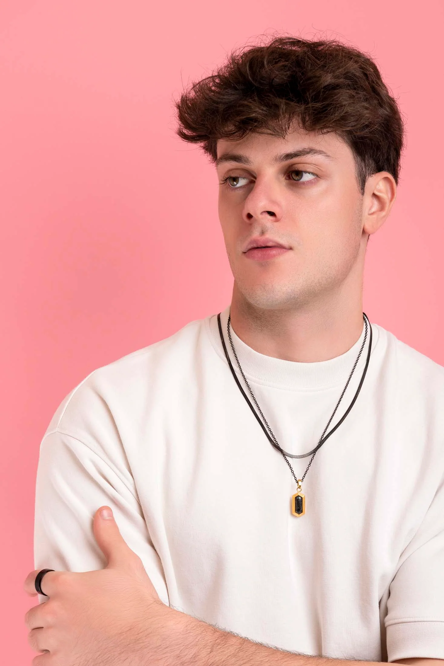 Matte Black Engravable Ring - Image 3