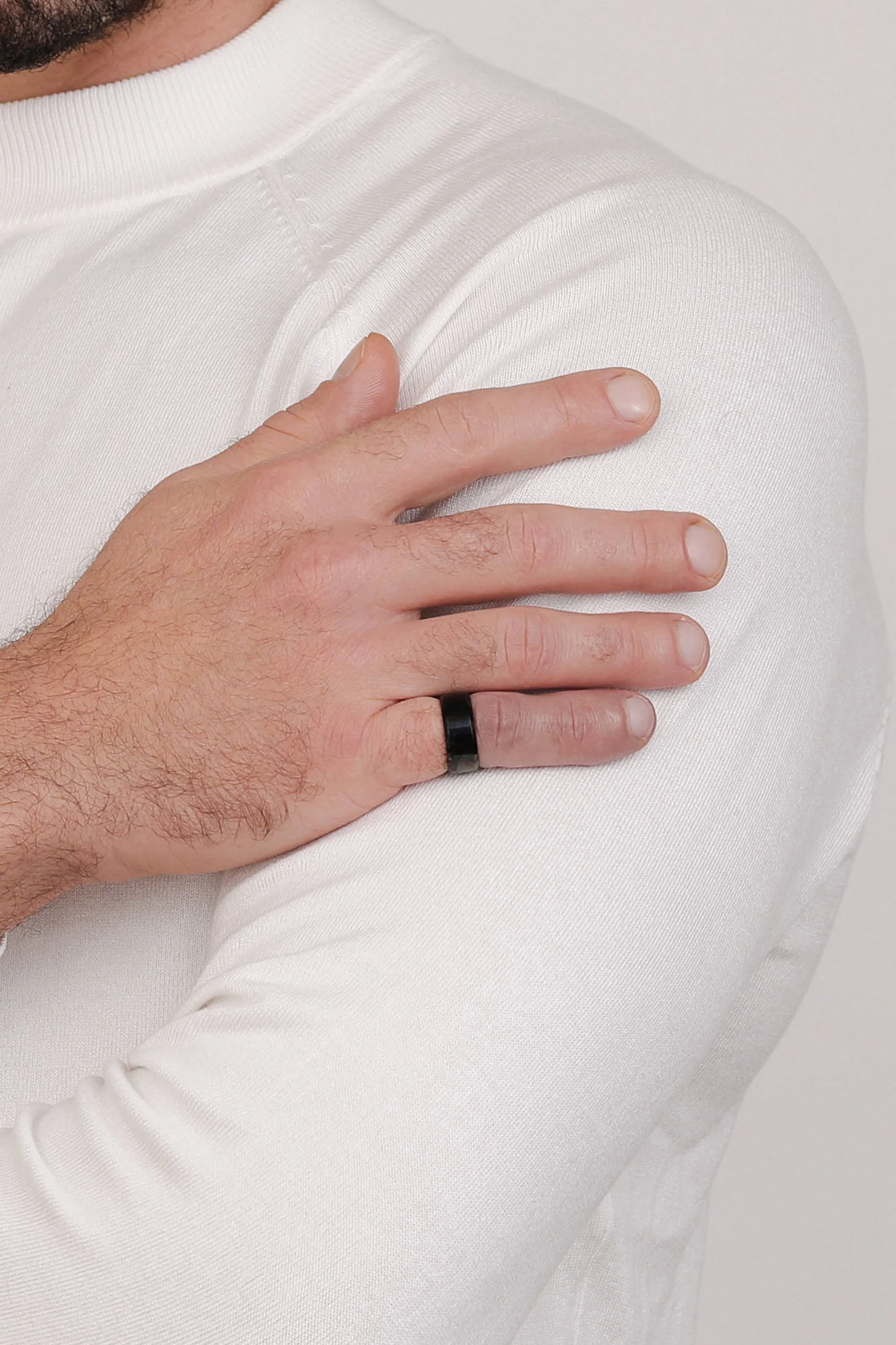 Matte Black Engravable Ring - Image 6