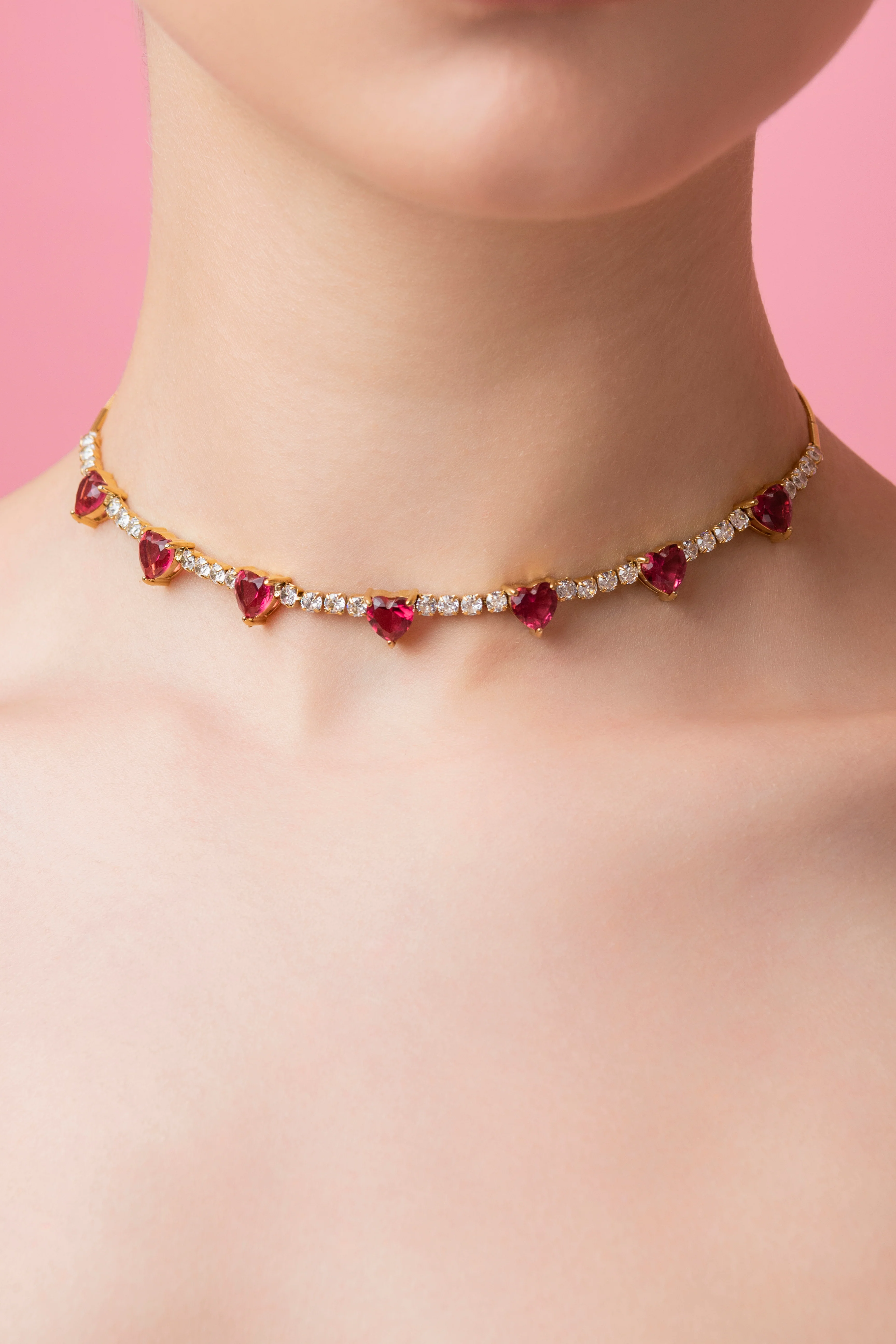 Crystal Heart Choker - Image 4