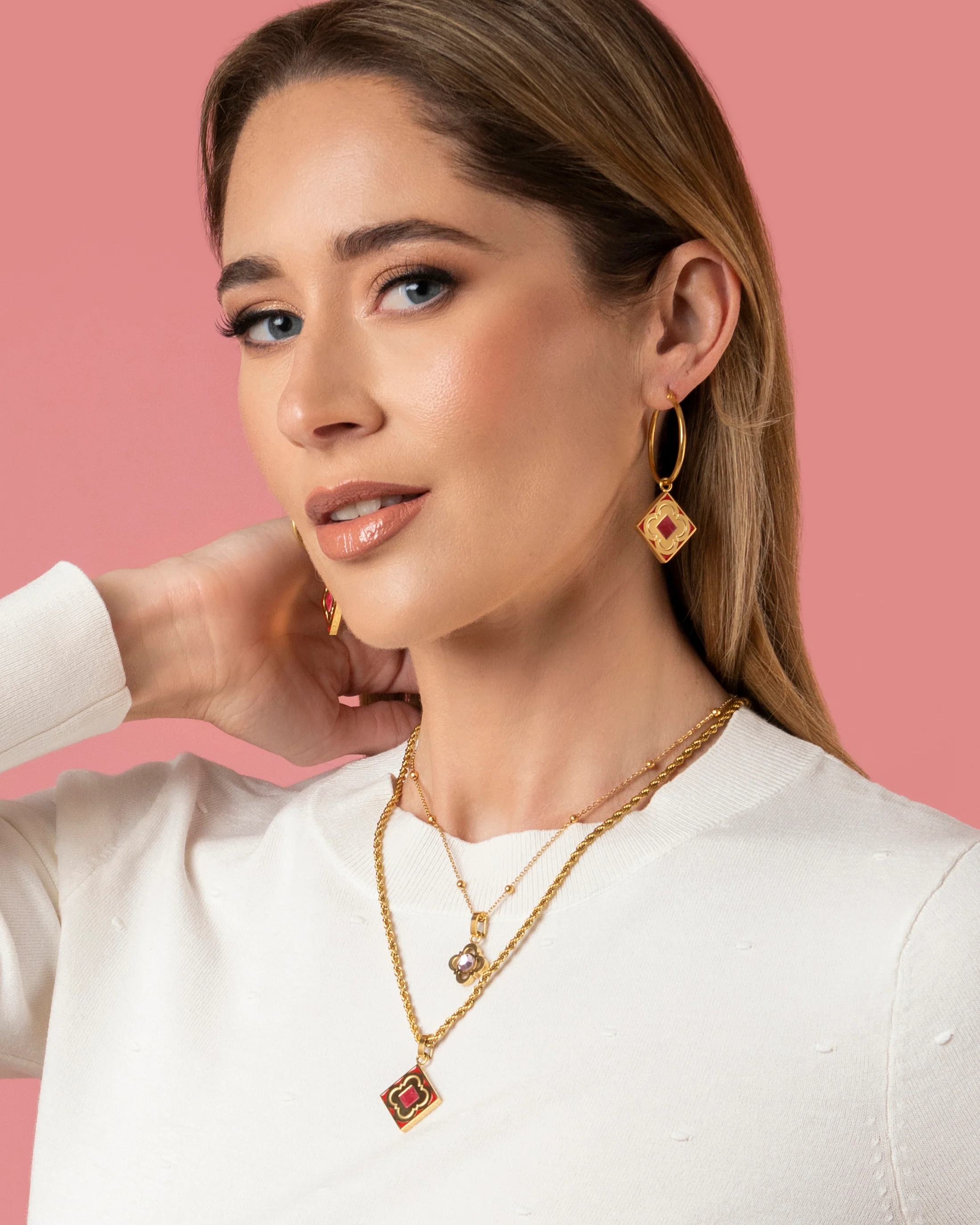 Red Carnelian Logo Stone Pendant - Image 5