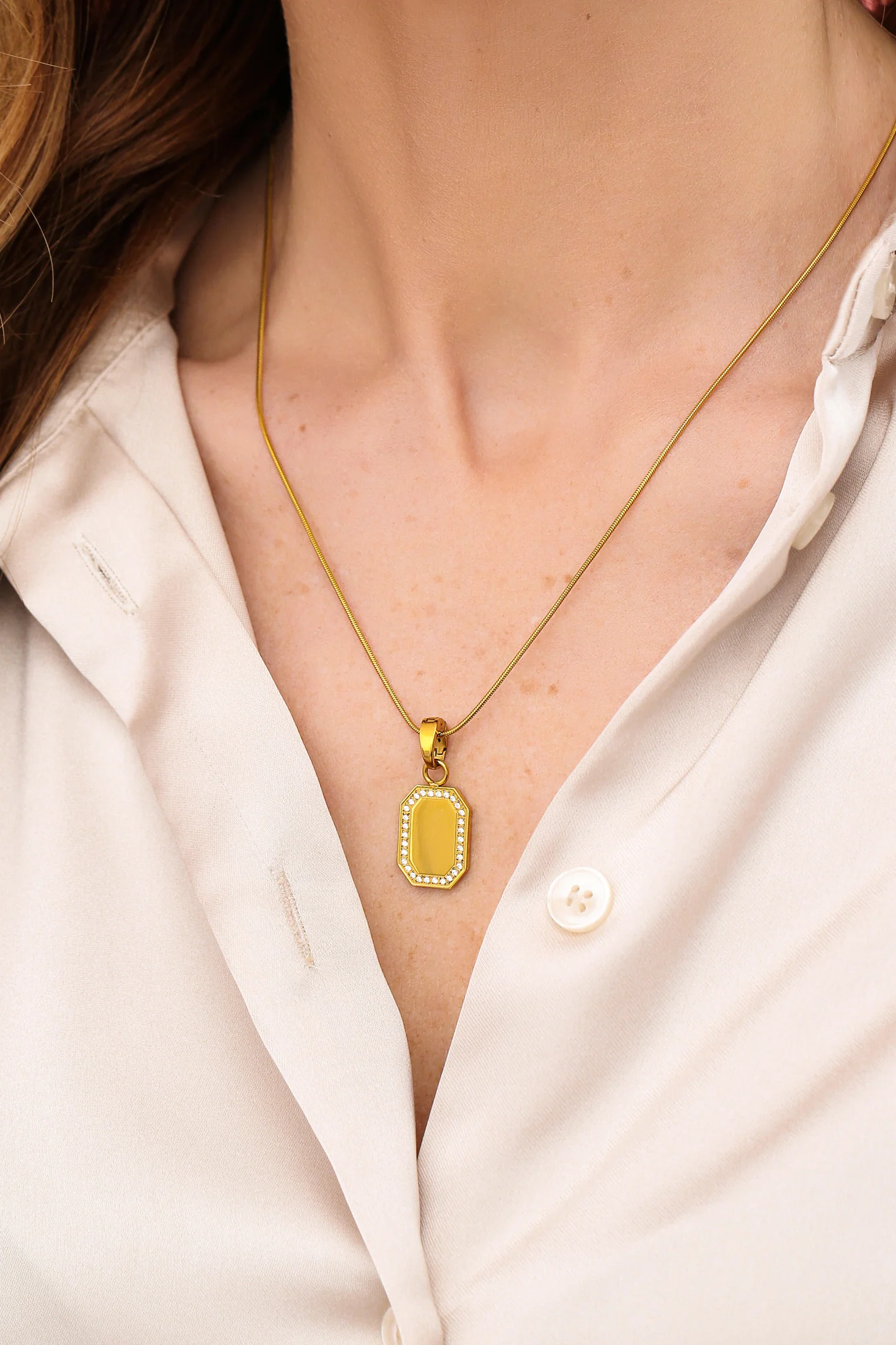 Chamfered Engravable Pendant - Image 8